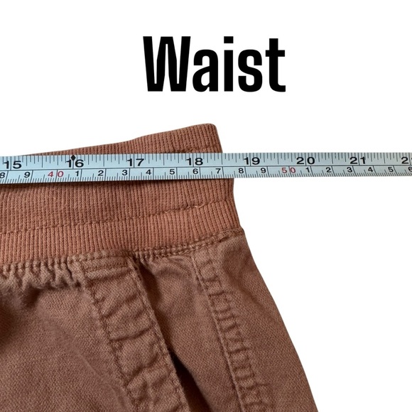 GAP Rib Jogger in Rust womens XL elastic drawstring waist comfy Athleisure crop - Picture 7 of 11